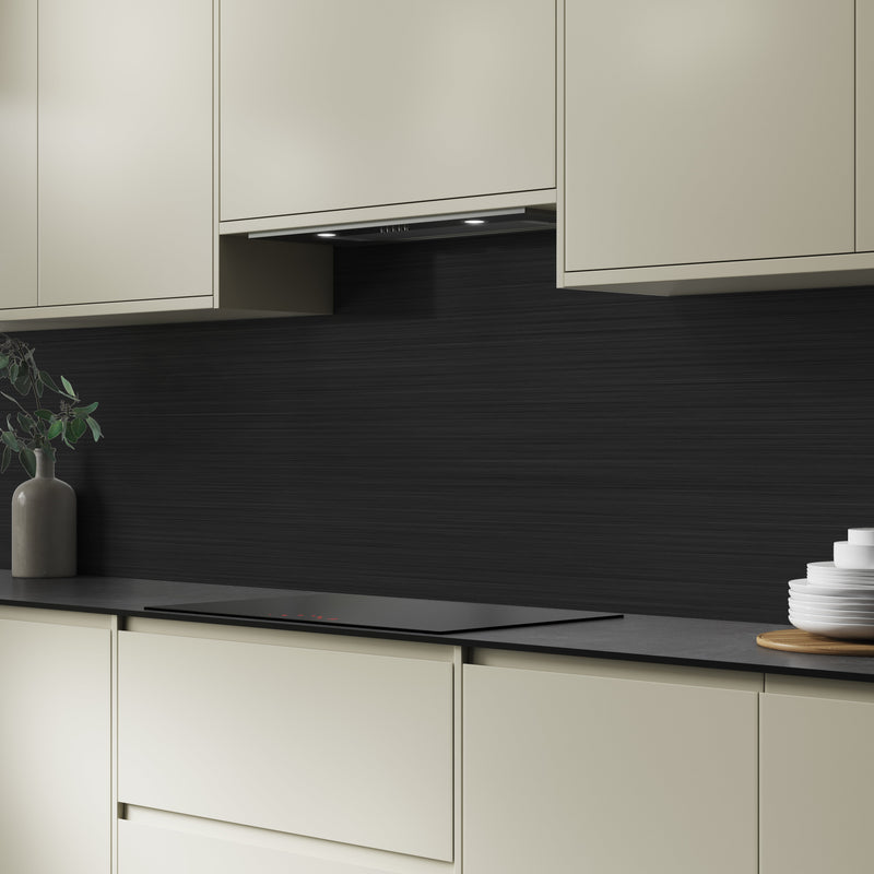 Bushboard Alloy Brushed Carbon Aluminium Feature Kitchen Splashback