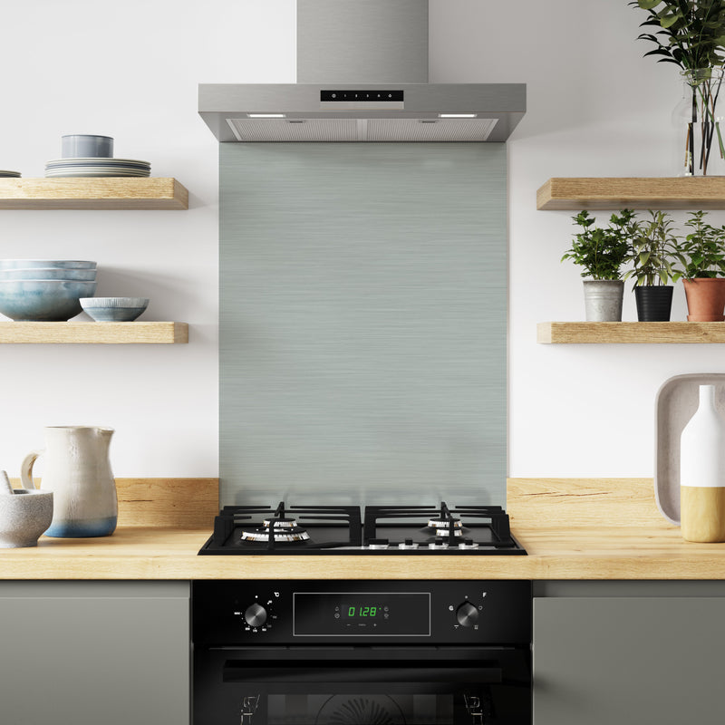 Bushboard Alloy Brushed Steel Aluminium Feature Kitchen Splashback