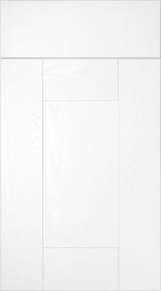 Buckingham Wood Grain Shaker White- Replacement Kitchen Doors (645mm High) -