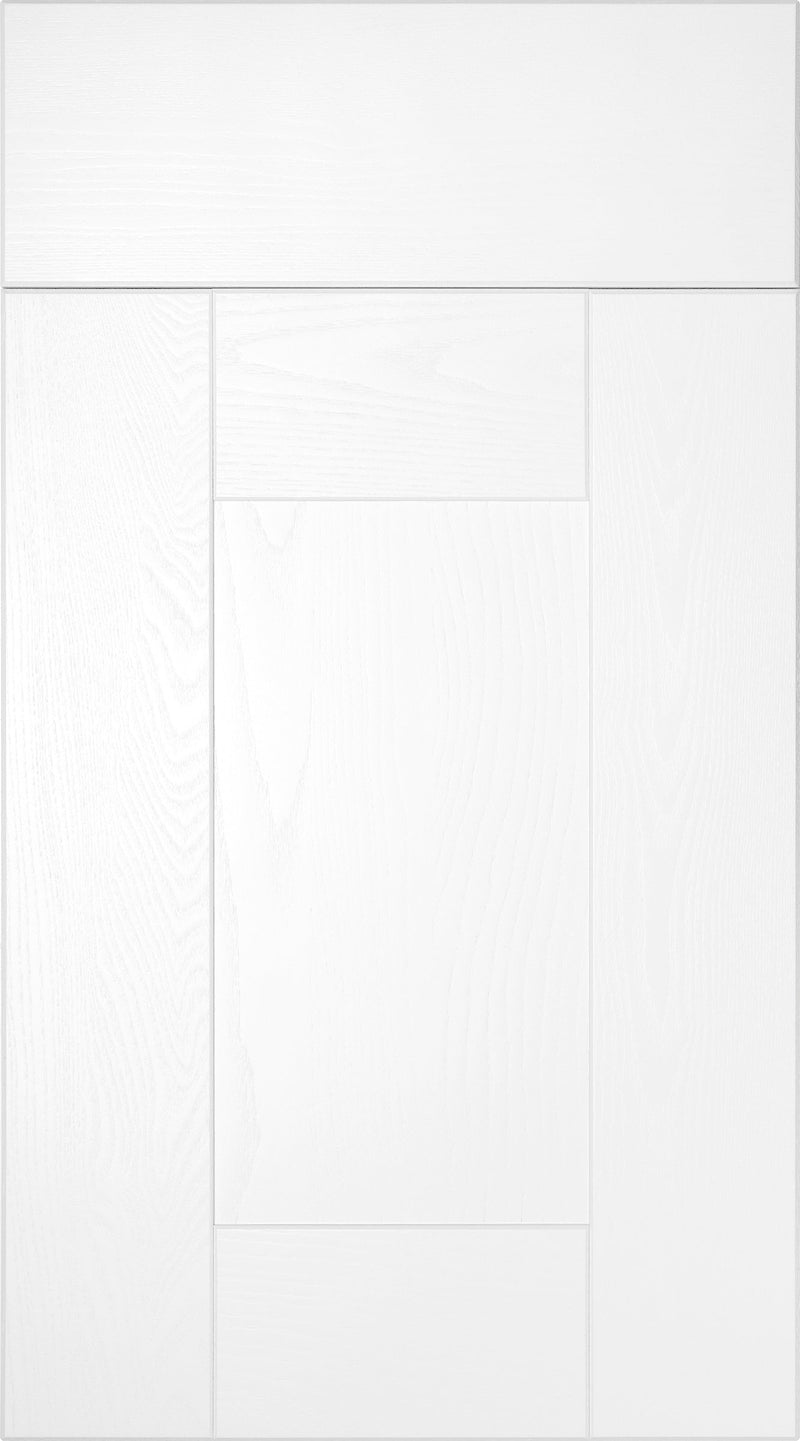 Buckingham Wood Grain Shaker White- Replacement Kitchen Doors (645mm High) -