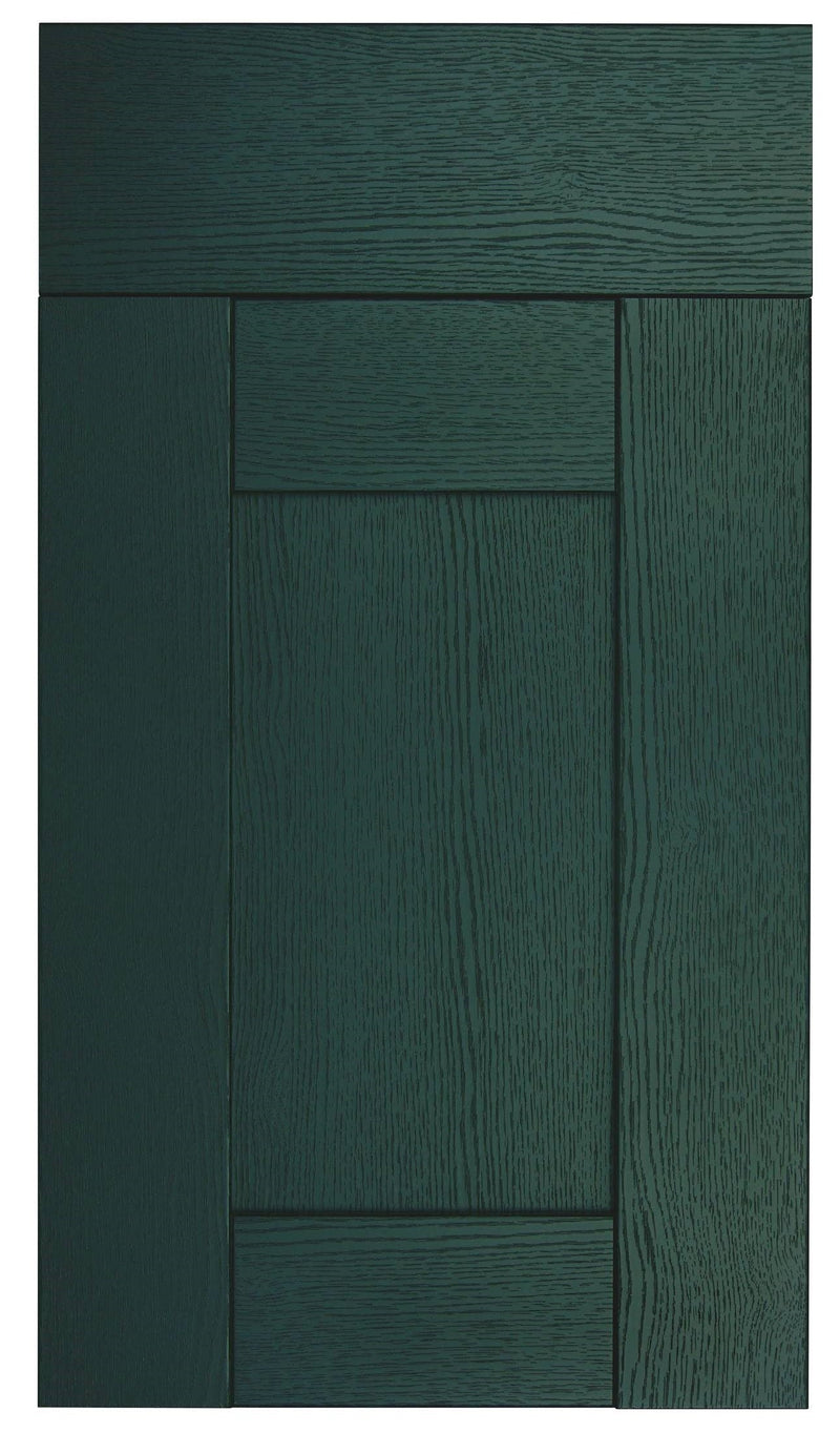 Buckingham Wood Grain Shaker Fir Green- Replacement Kitchen Door/Drawer Front (283mm High) -