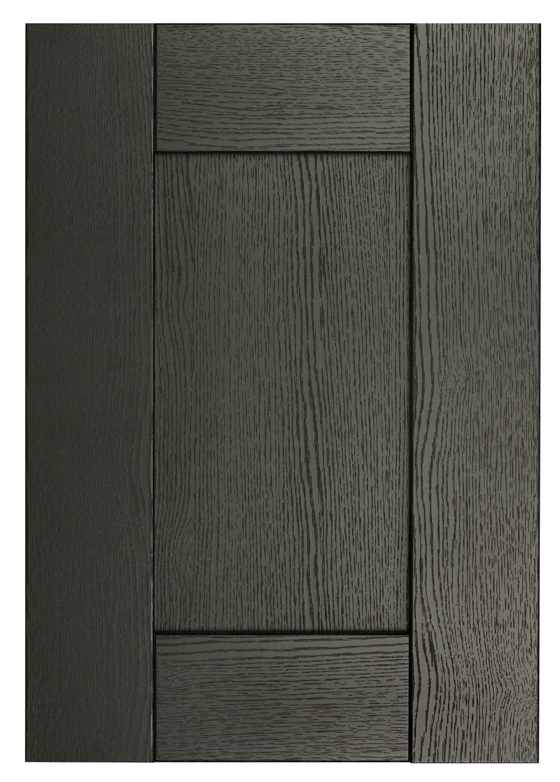 Buckingham Wood Grain Shaker Graphite- Replacement Kitchen Doors (1965mm High 3 Panel) -