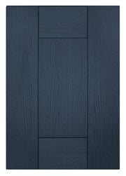 Buckingham Wood Grain Shaker Navy Blue- Replacement Kitchen Doors (1965mm High 3 Panel) -