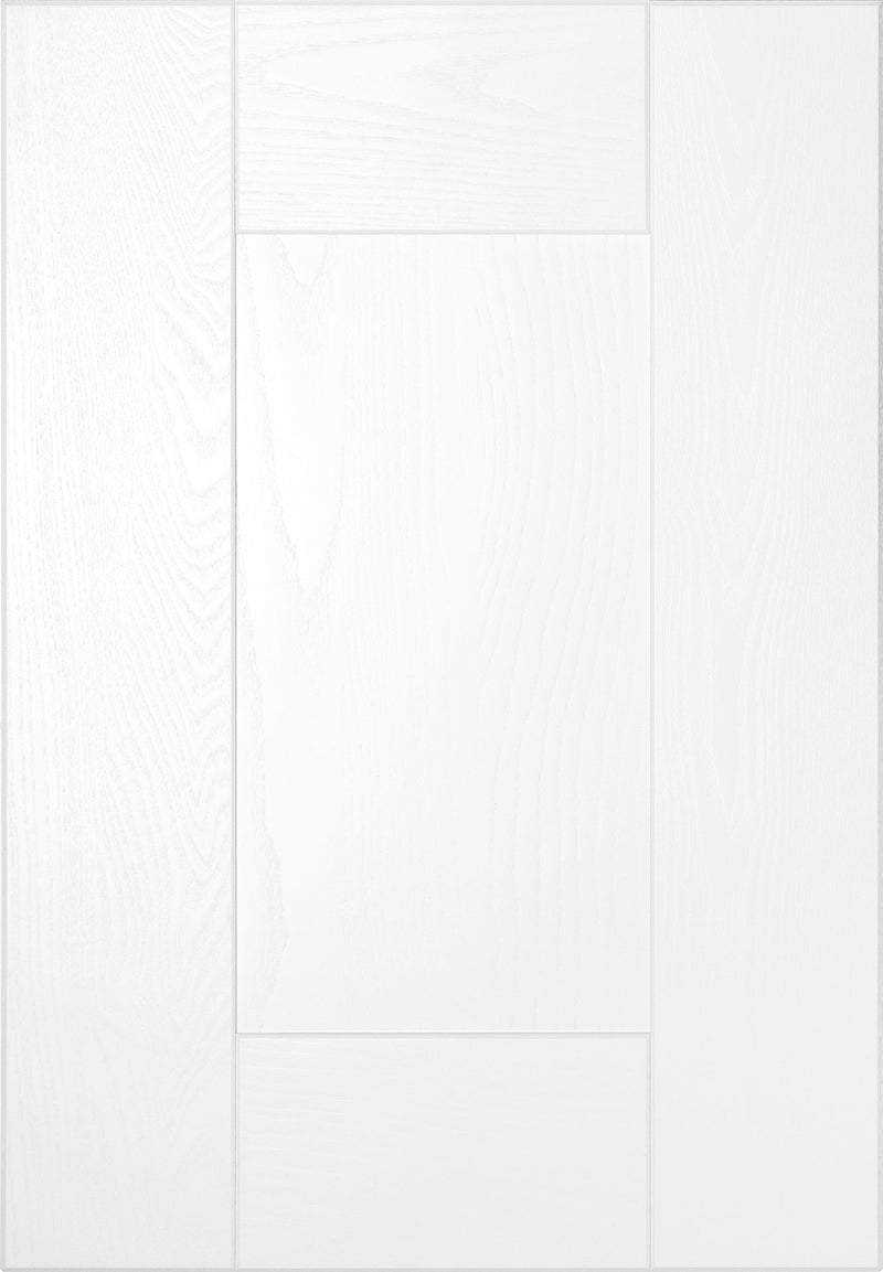 Buckingham Wood Grain Shaker White- Replacement Kitchen Drawer Front (175mm High) -