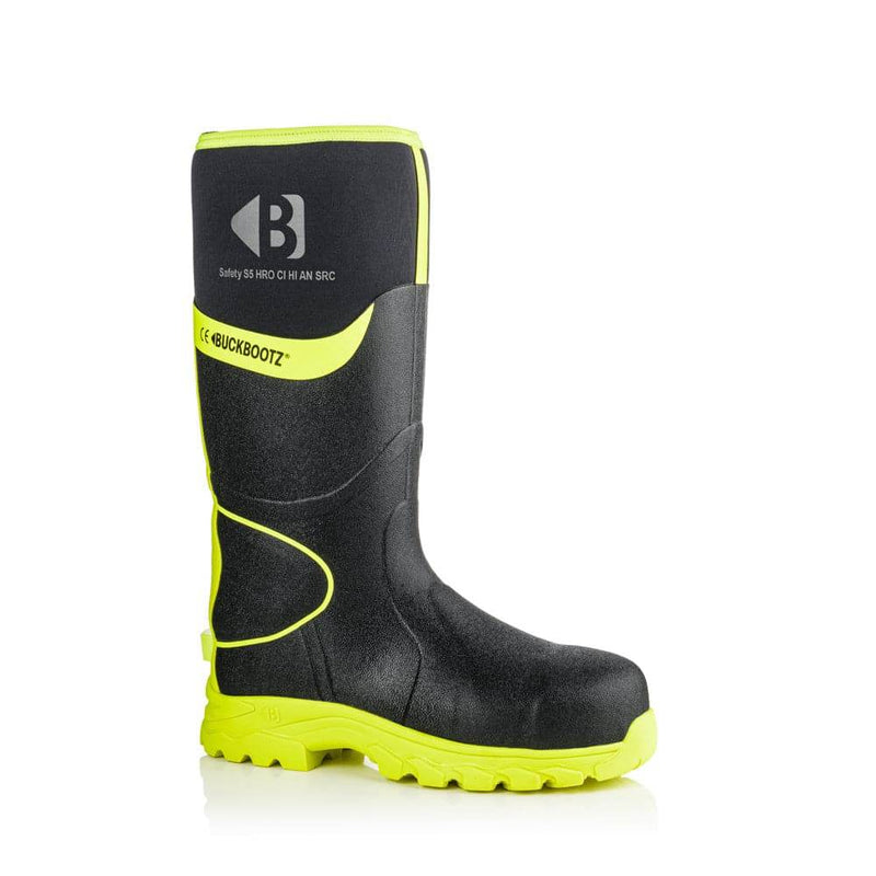 Buckler BBZ8000 S5 360° High Visibility Neoprene / Rubber Safety Wellington Boot with Ankle Protection - WELLINGTON BOOTS