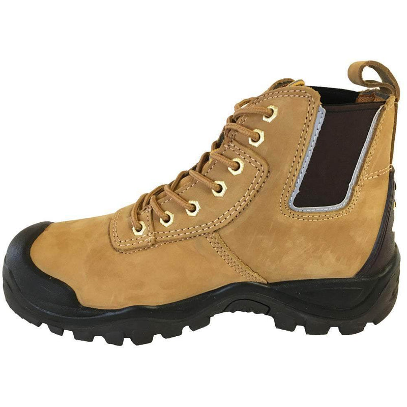 Buckler BHYB2 Anti-Scuff Safety Work Boots Brown Sizes 6-13 Mens Dealer Brown or Honey - SAFETY BOOTS