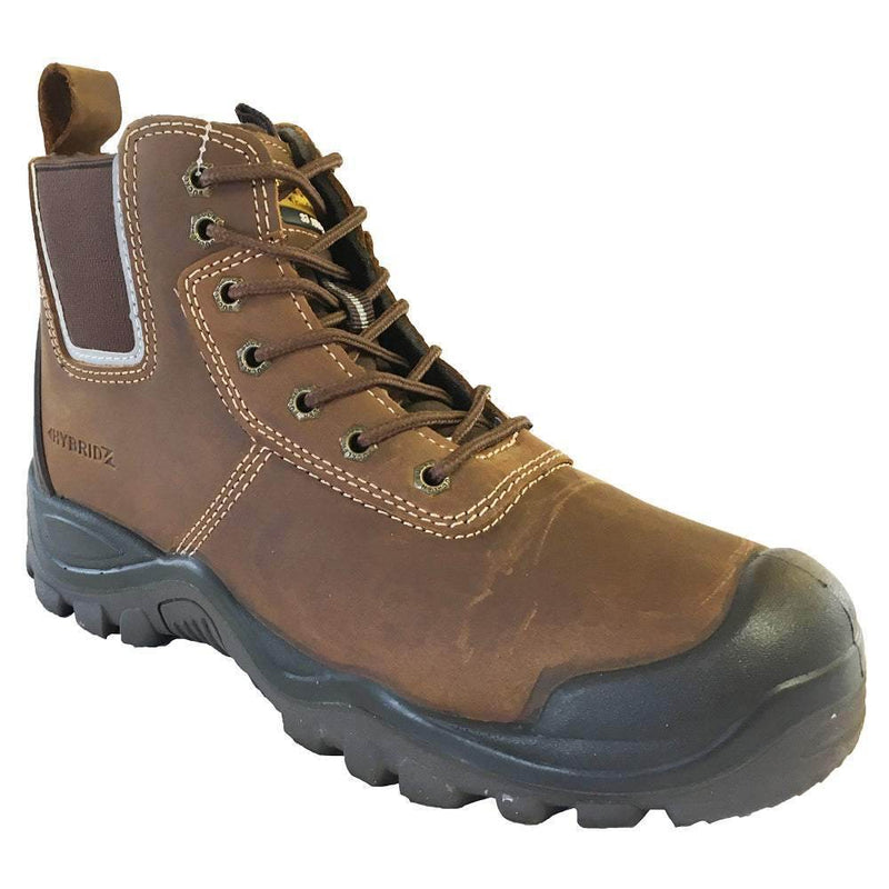 Buckler BHYB2 Anti-Scuff Safety Work Boots Brown Sizes 6-13 Mens Dealer Brown or Honey - SAFETY BOOTS