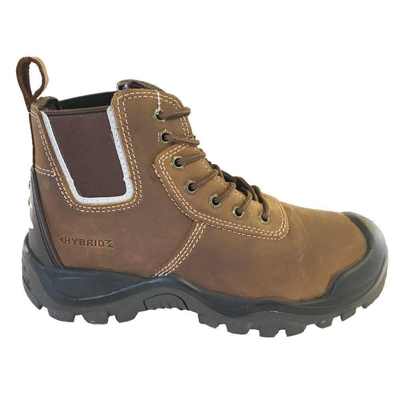 Buckler BHYB2 Anti-Scuff Safety Work Boots Brown Sizes 6-13 Mens Dealer Brown or Honey - SAFETY BOOTS