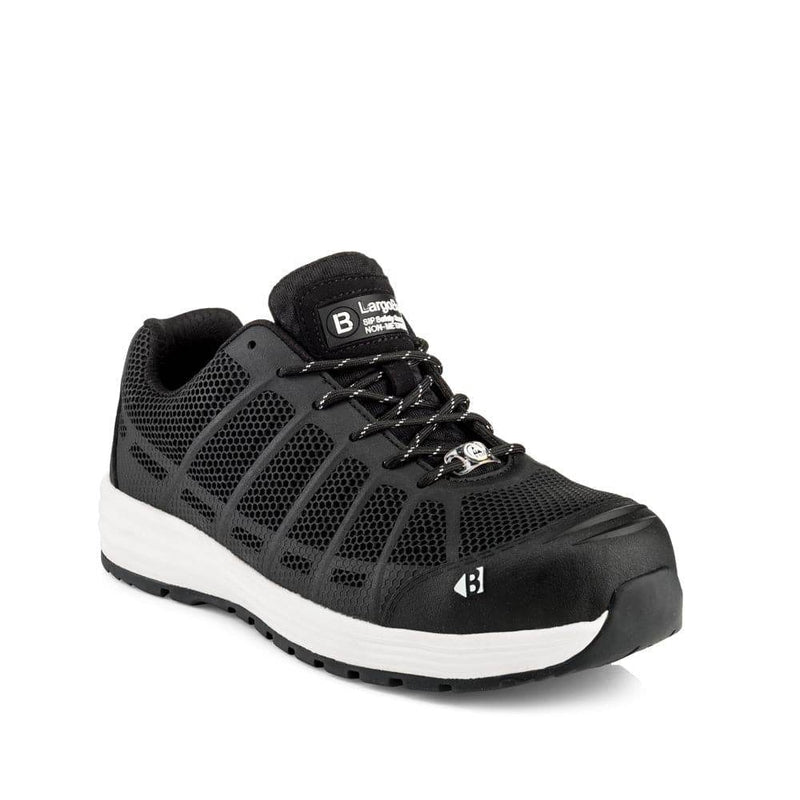 Buckler KEZ S1 P HRO SRC Black Safety Lace Trainer Anti-Static - SAFETY TRAINERS