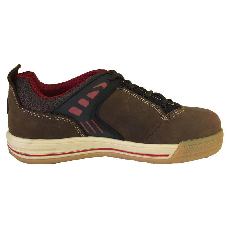 Buckler Largo Bay Safety Work Trainer Shoes Brown (Sizes 6-13) Men's - SAFETY TRAINERS