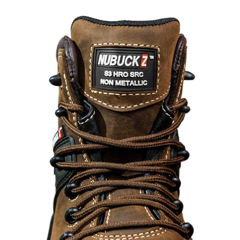 Buckler NKZ102BR S3 HRO SRC WRU Brown Safety Lace Boot - SAFETY HIKER BOOTS