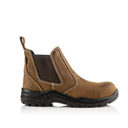 Buckler Nubuckz DEALERZ S3 Brown Lightweight Waterproof Safety Dealer Boot - SAFETY DEALER BOOTS