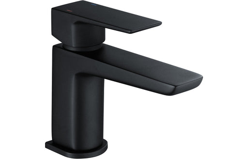 Bugle Cloakroom Basin Mixer & Waste - Matt Black -