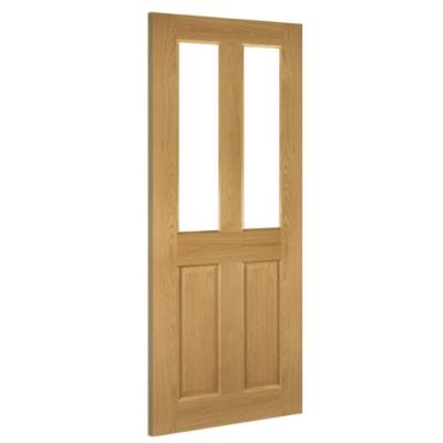 Bury Oak Prefinished Bevelled Glazed Internal Door - All Sizes - Doors