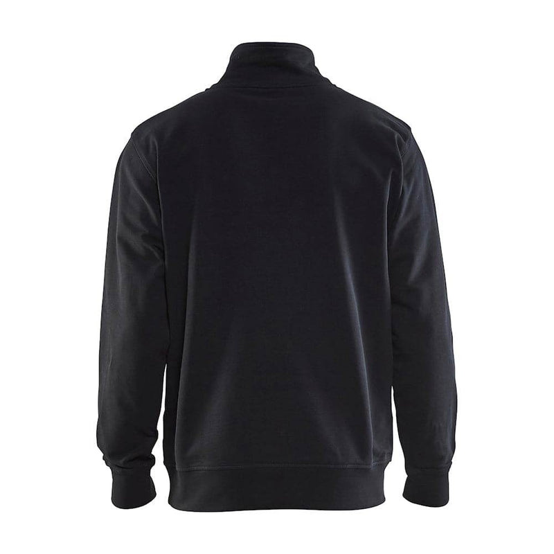 Blaklader 3353 Half-Zip 2-Tone Sweatshirt Black Unisex Workwear - Apparel & Accessories > Clothing SWEATSHIRTS