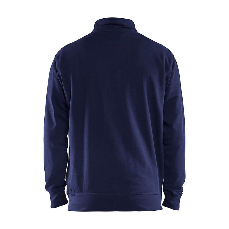 Blaklader 3353 Half-Zip 2-Tone Sweatshirt Uk Navy Workwear Online - Apparel & Accessories > Clothing SWEATSHIRTS