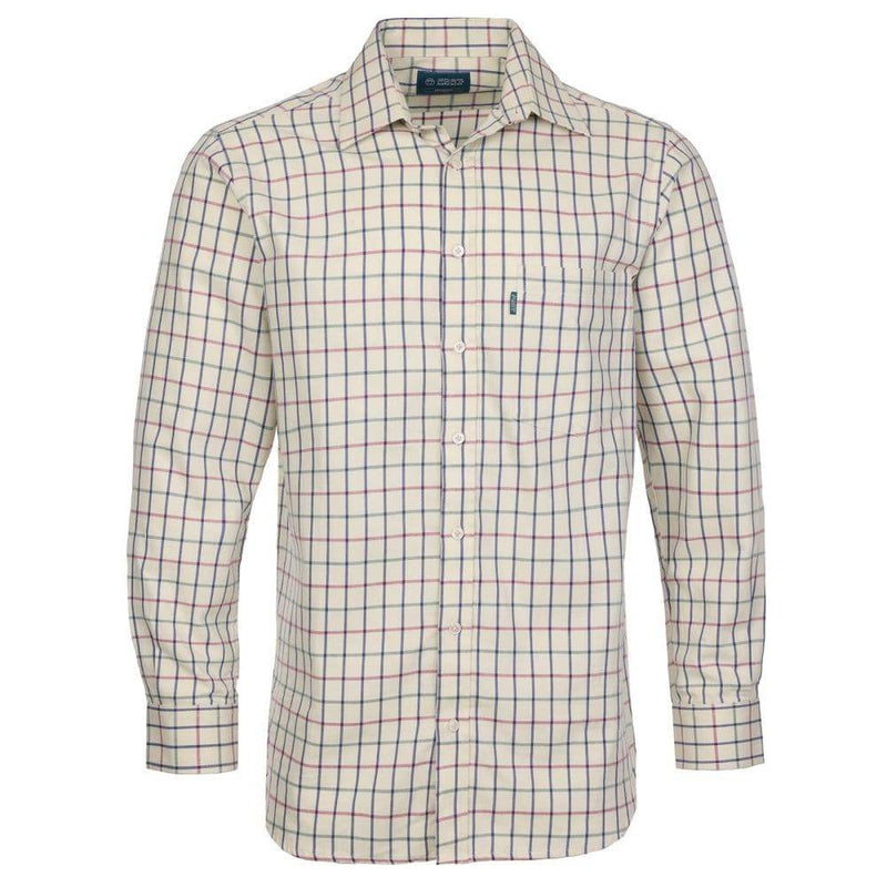 Fort 146 Melton Checked Cotton Work Shirt - SHIRTS
