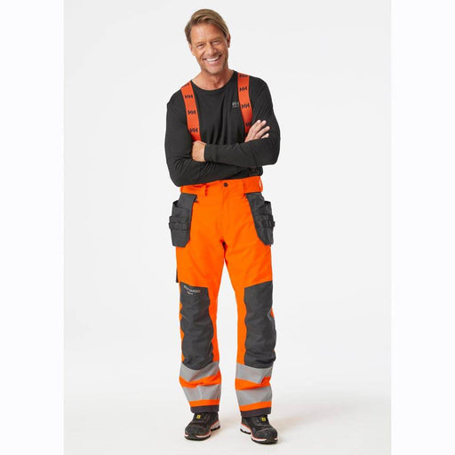 Helly Hansen 71491 Alna 2.0 Hi-Vis Winter Insulated Waterproof Construction Bib Pant Trouser - WATERPROOF TROUSERS