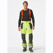 Helly Hansen 71493 Alna 2.0 Hi-Vis Waterproof Shell Construction Bib& Brace Pant Trouser - WATERPROOF TROUSERS