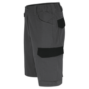 Herock Bargo Bermuda 2-Way Stretch Unisex Grey Work Shorts - SHORTS