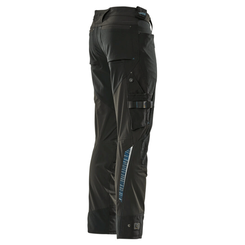 Mascot Adanced 17079 Water-Repellent Stretch Kneepad Work Trouser Black - KNEE PAD TROUSERS