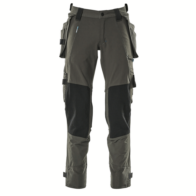 Mascot Advanced 17031 Water-Repellent Stretch Holster Pocket Work Trouser Dark Anthracite - KNEE PAD TROUSERS