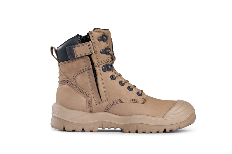 Safety Brown Tan Stone Work Boots Trade In Timber EXTRA - Fast Uk Delivery