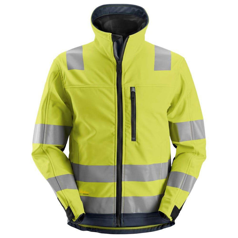 Snickers 1230 AllroundWork Hi-Vis Softshell Jacket CL3 Various Colours - HI-VIS JACKETS & COATS