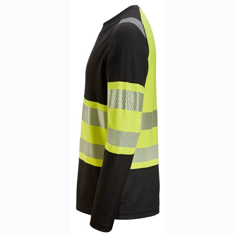 Snickers 2430 High-Vis Class 1 Long-Sleeve T-Shirt - HI-VIS T-SHIRTS