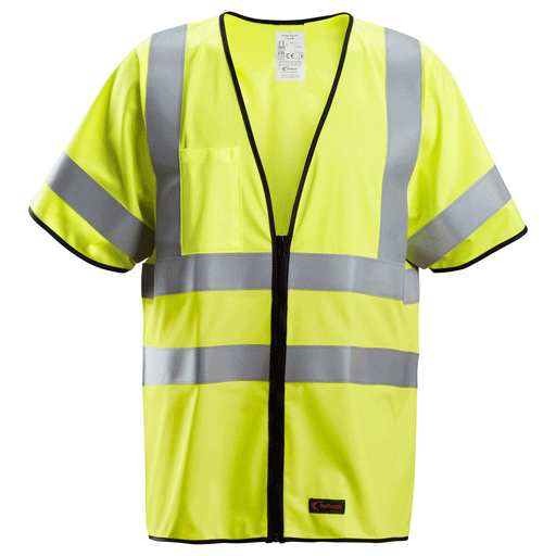 Snickers 4361 ProtecWork, Flame Retardant Hi-Vis Vest, Class 3 Various Colours - FLAME RETARDANT SHIRTS