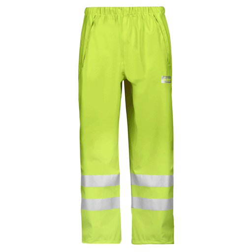 Snickers 8243 Hi-Vis PU Rain Trousers, Class 2 Various Colours - HI-VIS TROUSERS