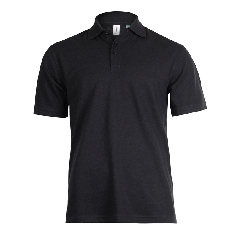 Uneek GR11 Eco Black Unisex Work Polo Shirt - PLAIN POLO SHIRTS