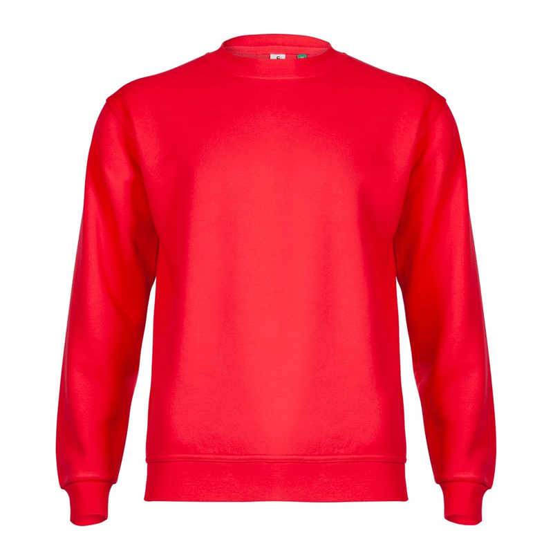 Uneek GR21 Eco Red Unisex Work Sweatshirt - PLAIN SWEATSHIRTS