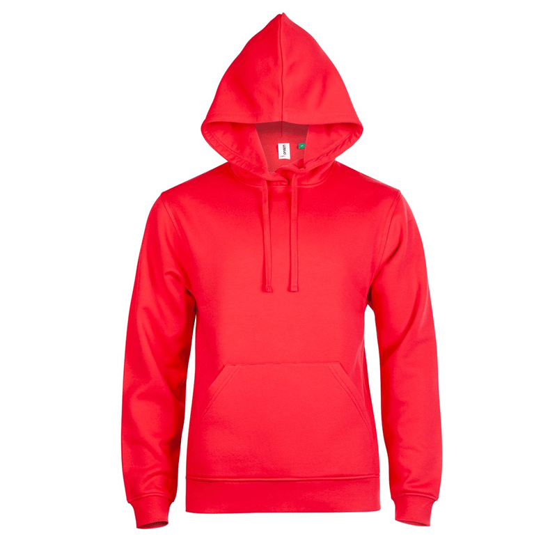 Uneek GR51 Eco Hoodie - PLAIN Red Unisex Work HOODIES