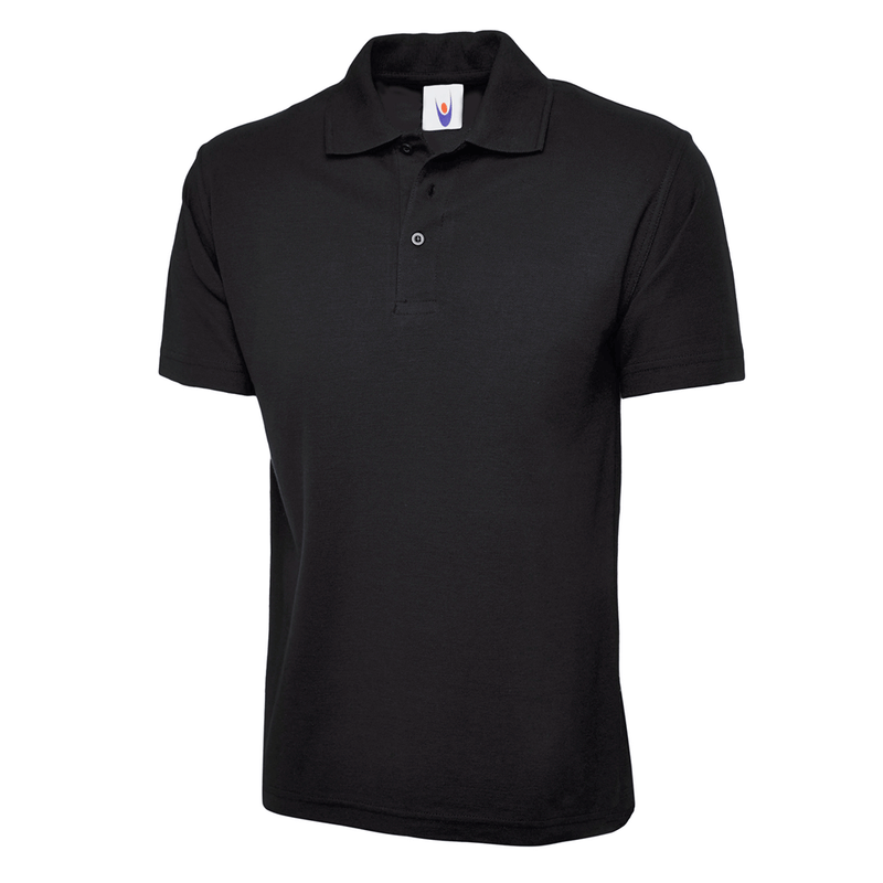 Uneek UC101 Classic Polo Shirt - PLAIN POLO SHIRTS Black