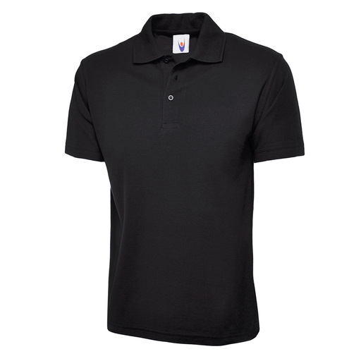 Uneek UC101 Classic Polo Shirt - PLAIN POLO SHIRTS Black