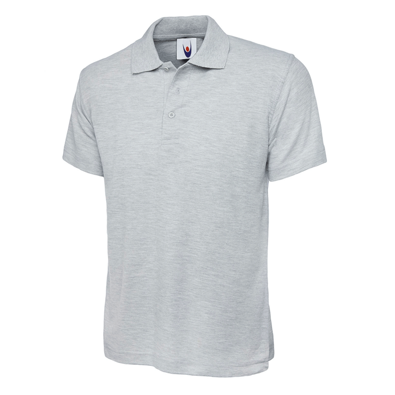 Uneek UC101 Classic Polo Shirt - PLAIN POLO SHIRTS Light Grey