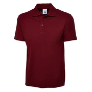 Uneek UC101 Classic Polo Shirt - PLAIN POLO SHIRTS Maroon Red