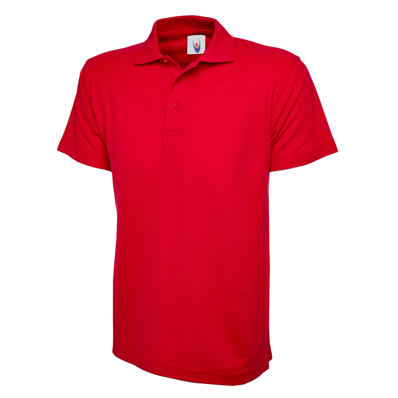 Uneek UC101 Classic Comfy Unisex Red Work Polo Shirt More Colours - PLAIN POLO SHIRTS