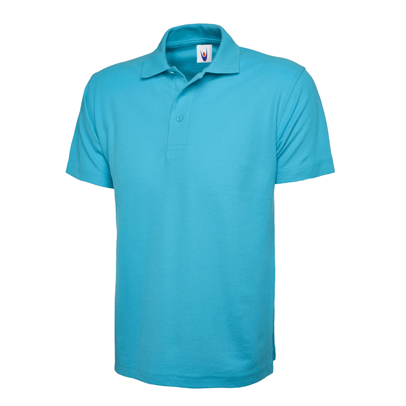 Uneek UC101 Classic Unisex Sky Blue Work Polo Shirt More Colours - PLAIN POLO SHIRTS