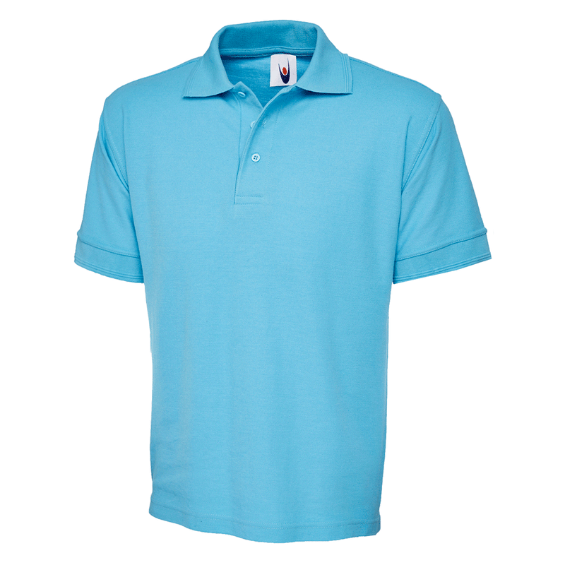 Uneek UC102 Heavyweight Polo Shirt - PLAIN POLO SHIRTS Sky Blue