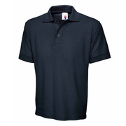 Uneek UC104 Heavyweight Cotton Navy Unisex Work Polo Shirt - PLAIN POLO SHIRTS