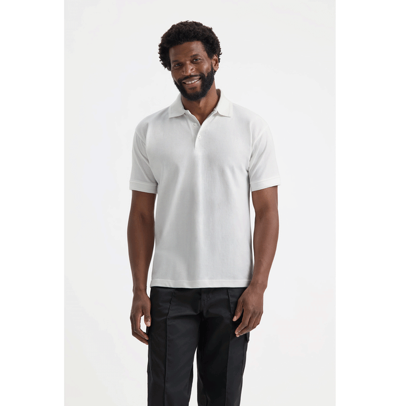 Uneek UC104 Heavyweight Cotton Unisex Work Polo Shirt - PLAIN POLO SHIRTS