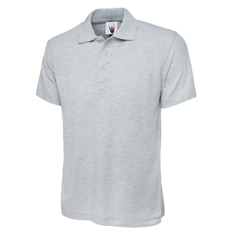Uneek UC105 Active Polo Shirt - PLAIN POLO SHIRTS Heather Grey