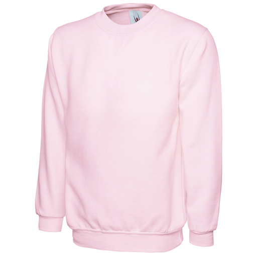 Uneek UC203 Classic Pink Unisex Work Sweatshirt Jumper More Colours - PLAIN SWEATSHIRTS