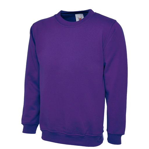 Uneek UC203 Classic Purple Unisex Work Sweatshirt Jumper More Colours - PLAIN SWEATSHIRTS