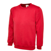 Uneek UC203 Classic Red Unisex Work Sweatshirt Jumper More Colours - PLAIN SWEATSHIRTS
