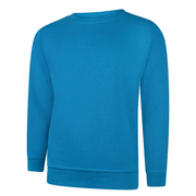 Uneek UC203 Classic Sapphie Blue Work Sweatshirt Jumper More Colours - PLAIN SWEATSHIRTS