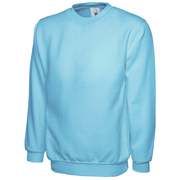 Uneek UC203 Classic Sky Blue Work Sweatshirt Jumper More Colours - PLAIN SWEATSHIRTS