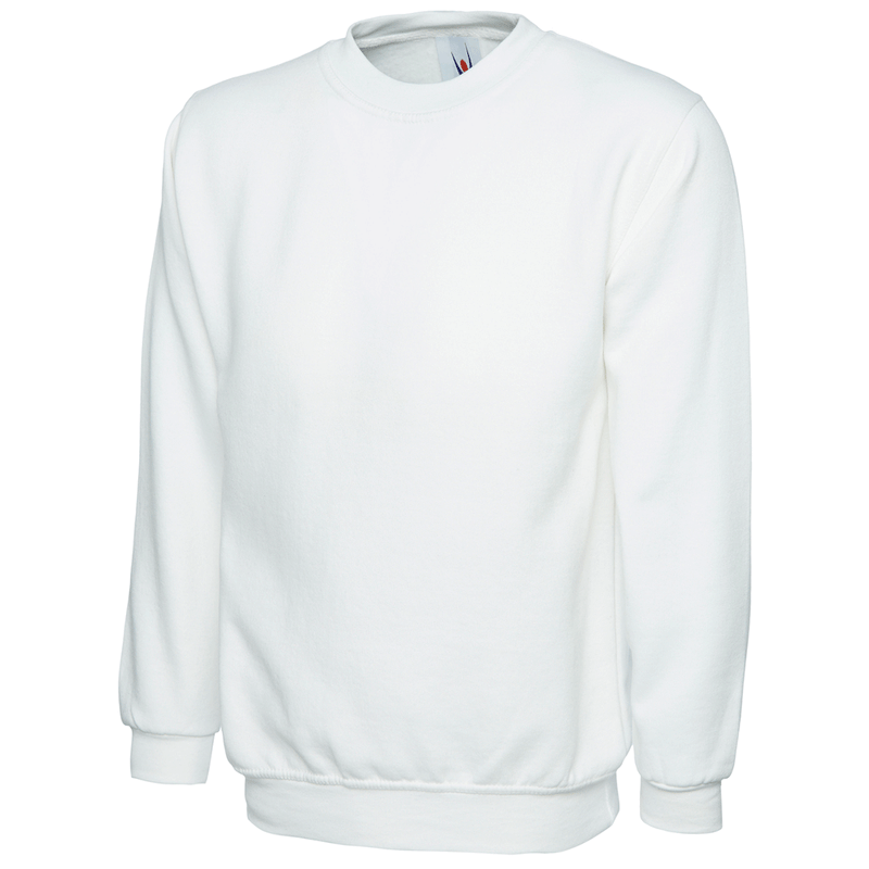 Uneek UC203 Classic White Work Sweatshirt Jumper More Colours - PLAIN SWEATSHIRTS